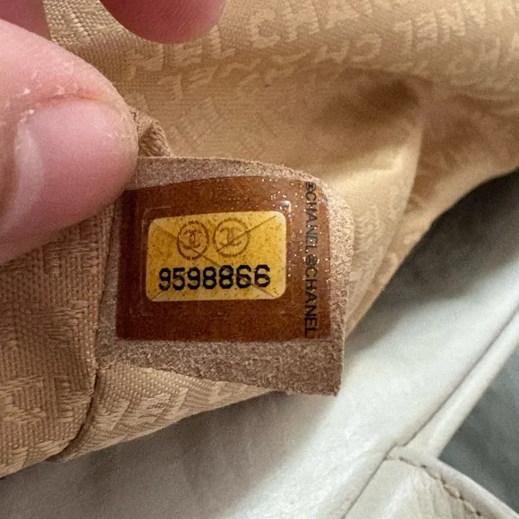 CHANEL Quilted Top-Handle Satchel in Cream White with Tassel - Picture 5 of 5